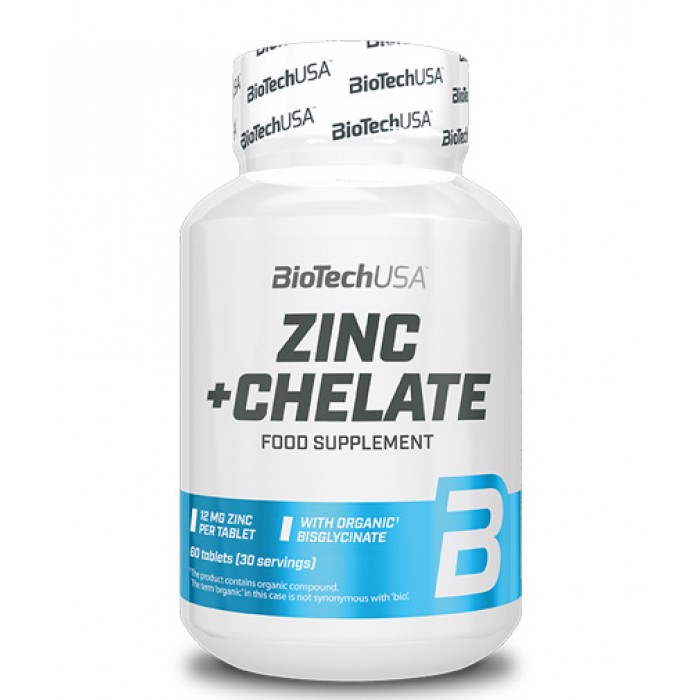 BIOTECH USA Zinc + Chelate / 60 Tabs